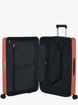 Harde Reiskoffer Upscape Samsonite Roze upscape KJ1003-vue-porte